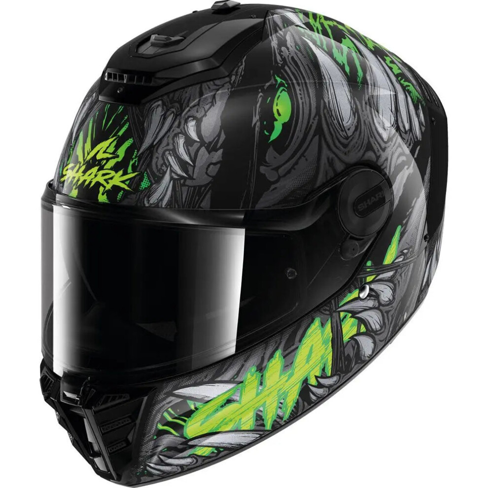 Shark (L) Spartan Rs Full Face Helmet Shaytan Black / Green / Anthracite