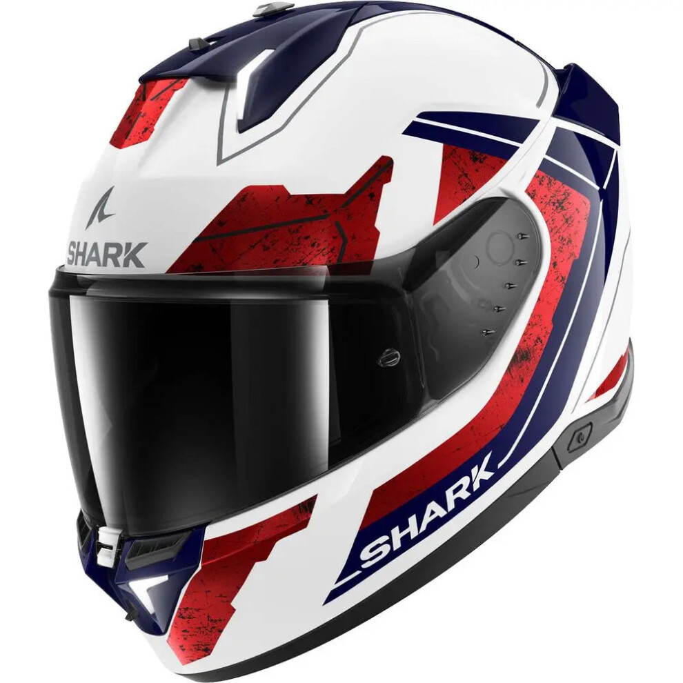 (S) Shark Skwal i3 Full Face Helmet Rhad White / Chrome / Red-image-OPC-PFTC2PP-NEW