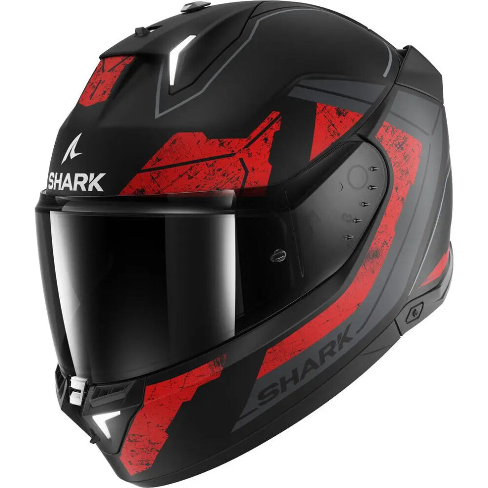 (S) Shark Skwal i3 Full Face Helmet Rhad Matt Black / Chrome / Red-image-OPC-PFTC2PX-NEW