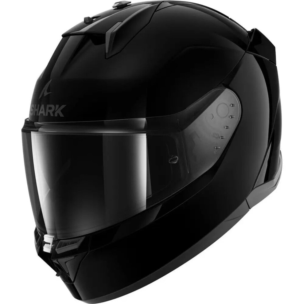(S) Shark D-Skwal 3 Full Face Helmet Blank Black-image-OPC-PFTC565-NEW