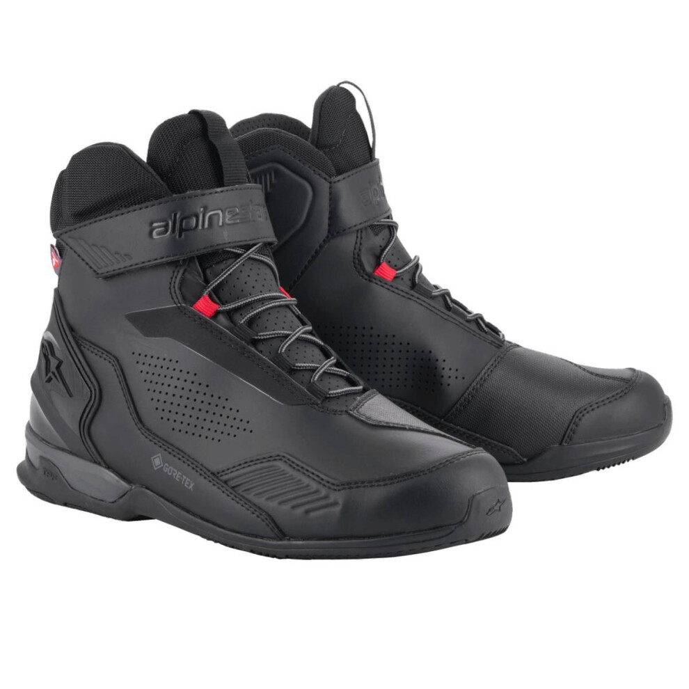 (EU 44) Alpinestars Austral All Weather Riding Gore-Tex Shoes Black / Dark Grey-image-OPC-PFTC5JJ-NEW