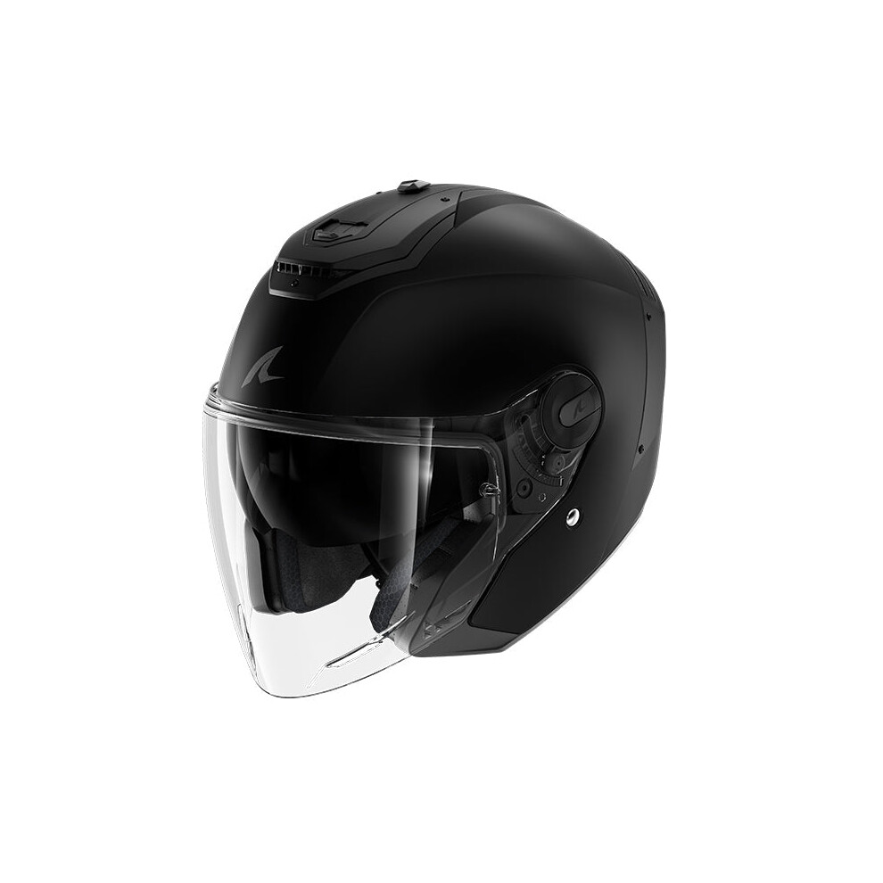 (S) Shark RS Jet Open Face Helmet Blank Matt Black-image-OPC-PFTC5S9-NEW