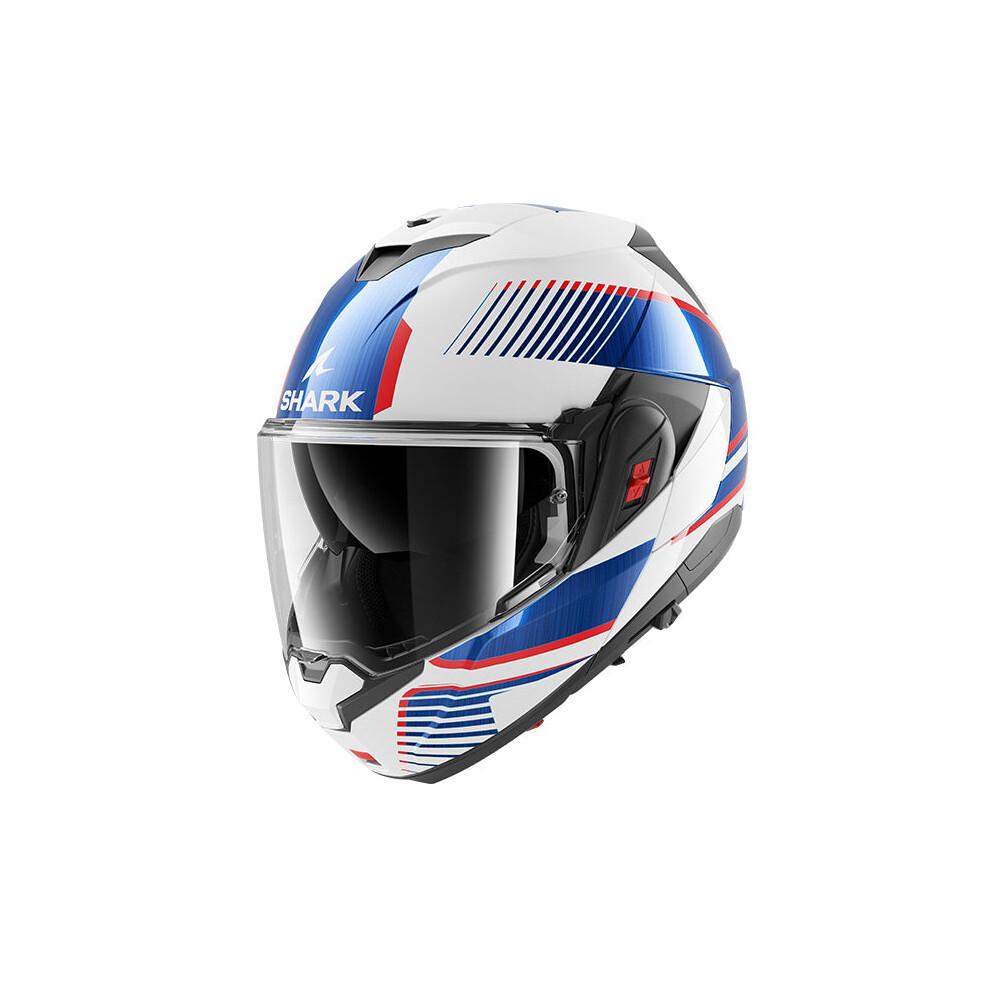 (XXL) Shark OXO Flip Up Helmet Sikter White / Blue / Red