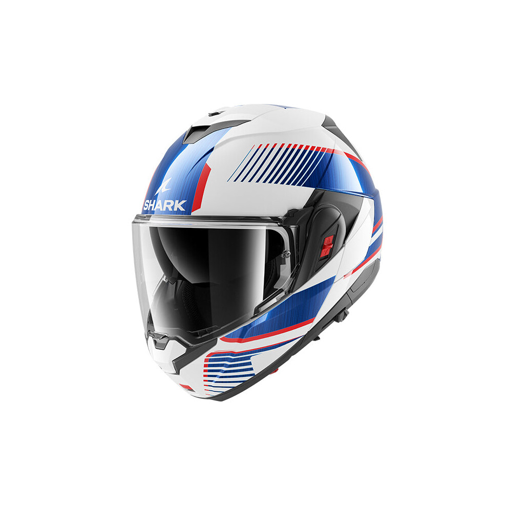 Shark (L) Oxo Flip Up Helmet Sikter White / Blue / Red