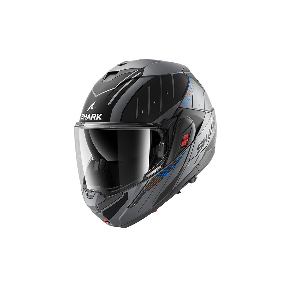 (L) Shark Oxo Flip Up Helmet Rydger Matt Anthracite / Black 3664836861845