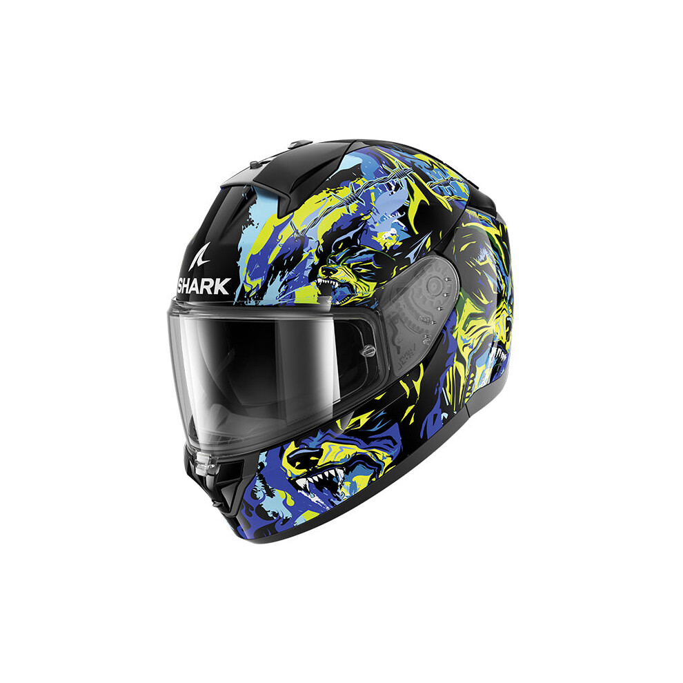 (XXL) Shark Ridill 2 Full Face Helmet Raging Beast Black / Purple / Yellow