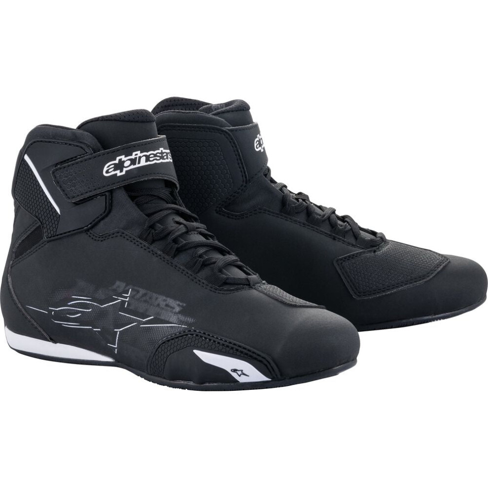 (Eu 48 / Us 14) Alpinestars Sektor Riding Shoes Black / White White,Black 8033637145051