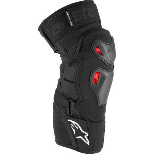 (S / M) Alpinestars Bionic Pro Plasma Knee Protectors Black / Red / White