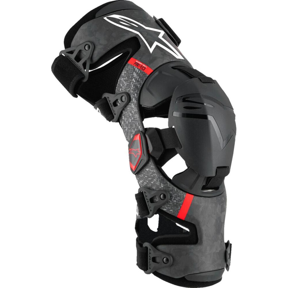 (L) Alpinestars Supertech Rk-10 Plasma Knee Braces Black / Red Black,Red 8059347391021
