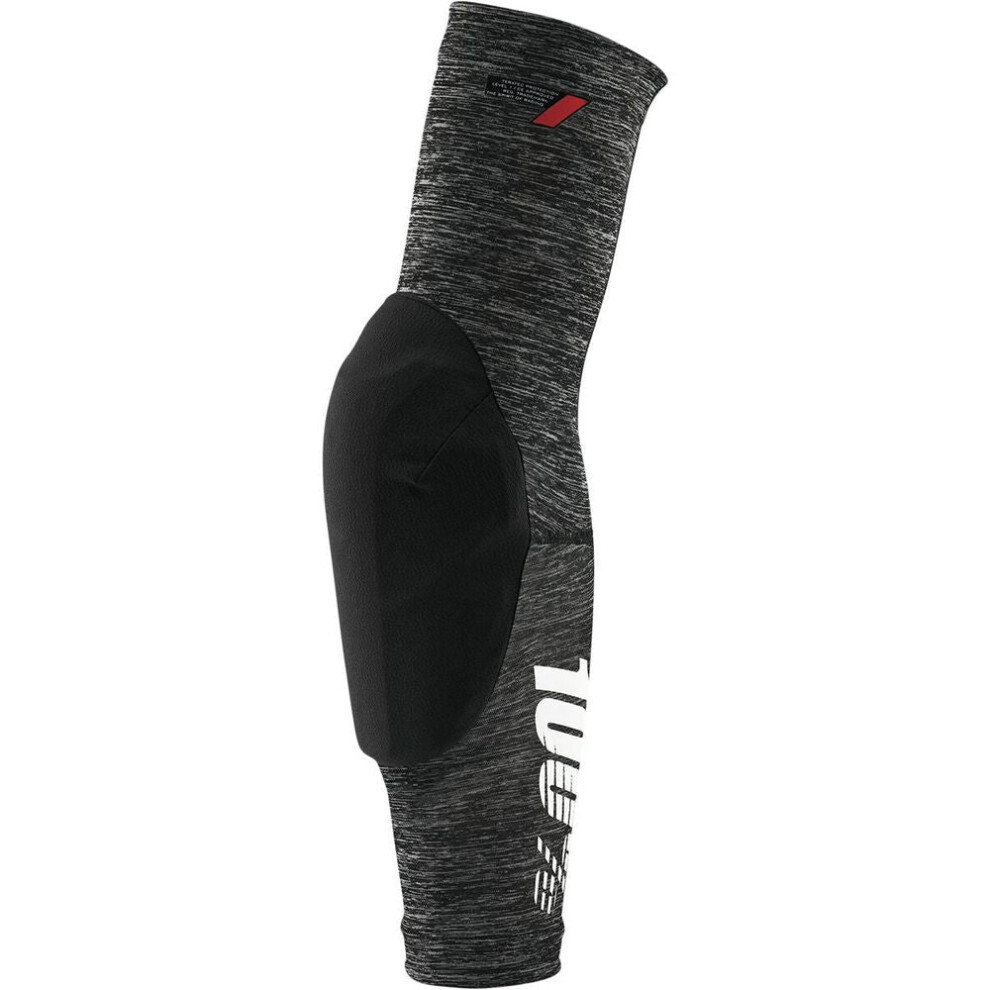 Black (M) 100% Teratec Elbow Guards Grey