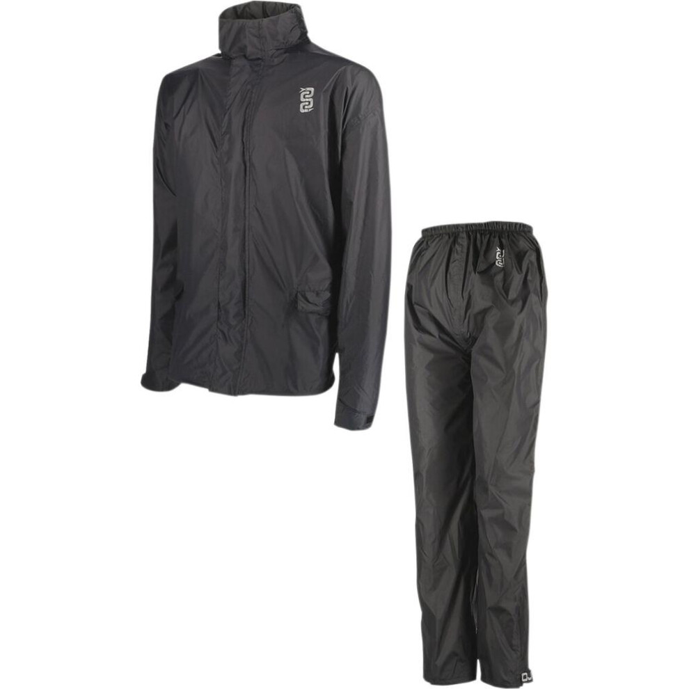 (M) Oj Atmosfere Metropolitane Complete System Two-Piece Rainsuit Black 8056646977727