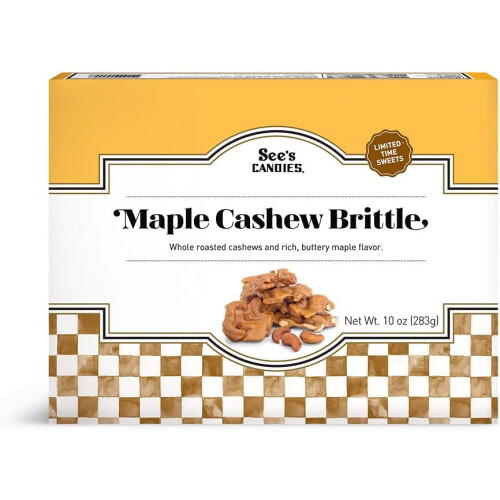 See's Candies Maple Cashew Brittle - 10oz