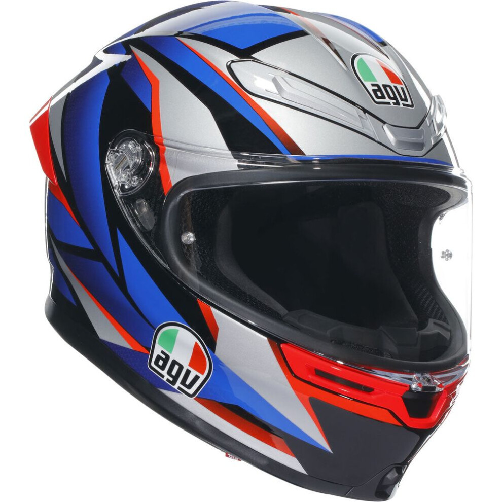 (Xs) Agv K6-S Slashcut Full Face Helmet Black / Blue / Red Blue,Black,Red 8051019607942