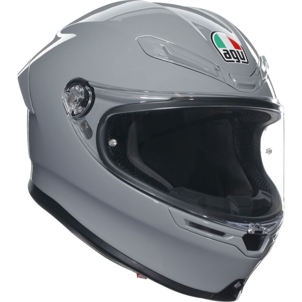 (S) Agv K6-S Solid Full Face Helmet Nardo Grey 8051019582874