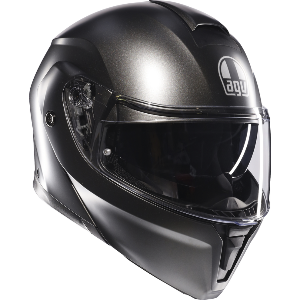 AGV StreetModular Solid Matt Asfalto Grey Flip Up Motorcycle Helmet ECE 22.06 XL - Image 4