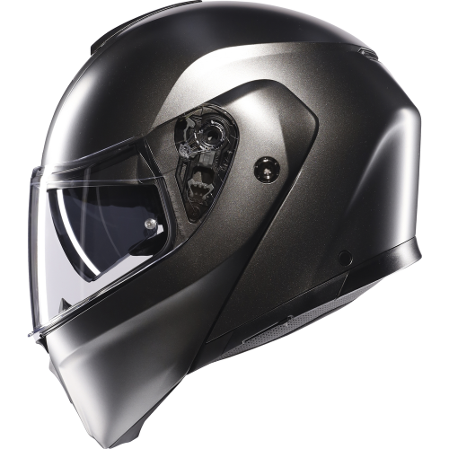 (S) AGV Street Modular Solid Flip-Up Helmet Matt Asfalto Grey 1