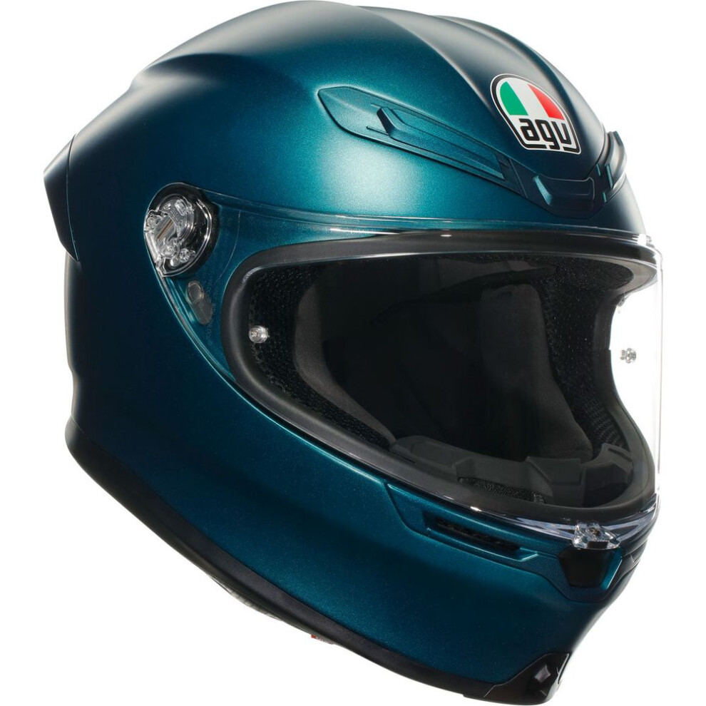 (Xs) Agv K6-S Solid Full Face Helmet Petrolio Blue 8051019582928