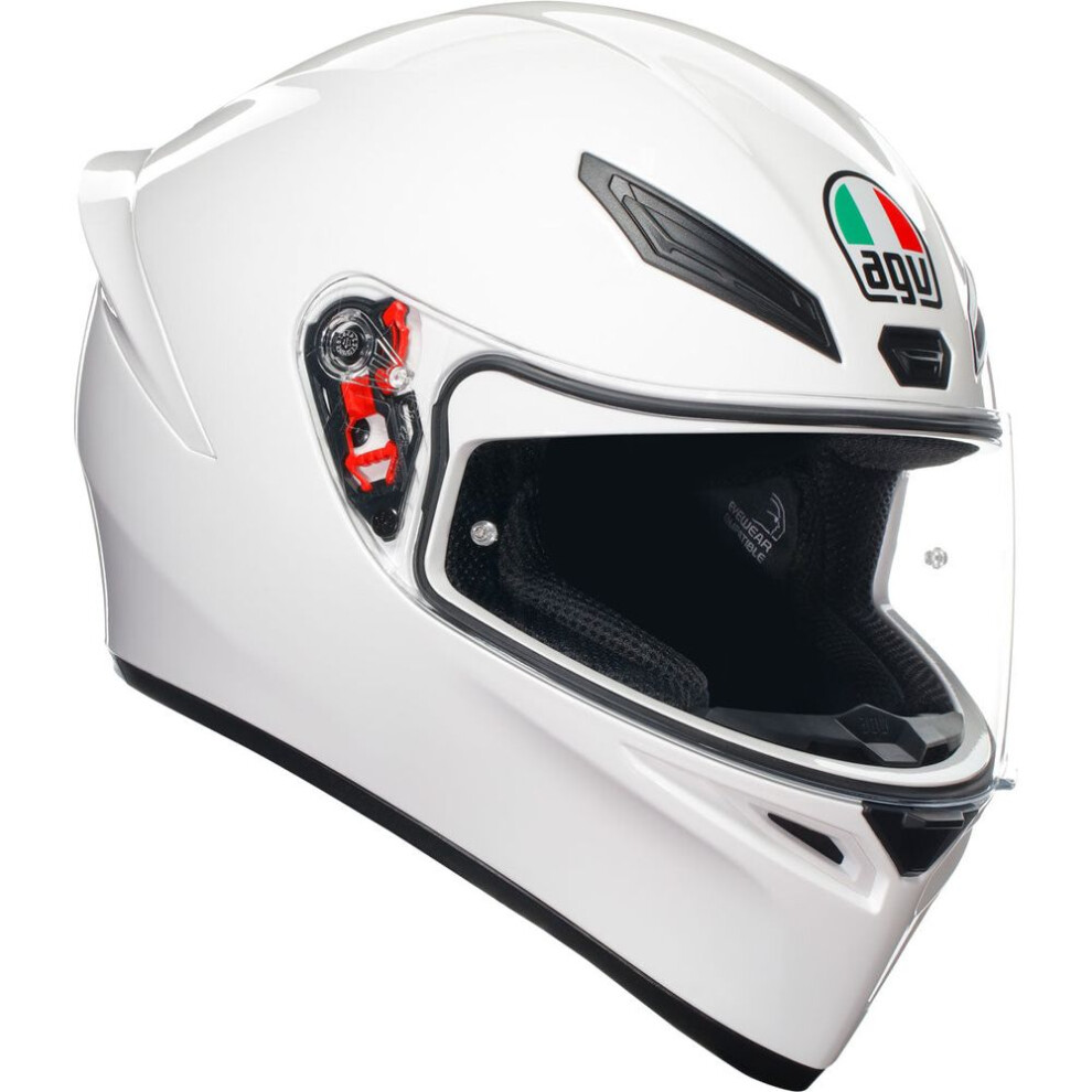 (Xxl) Agv K1-S Solid Full Face Helmet White 8051019575937