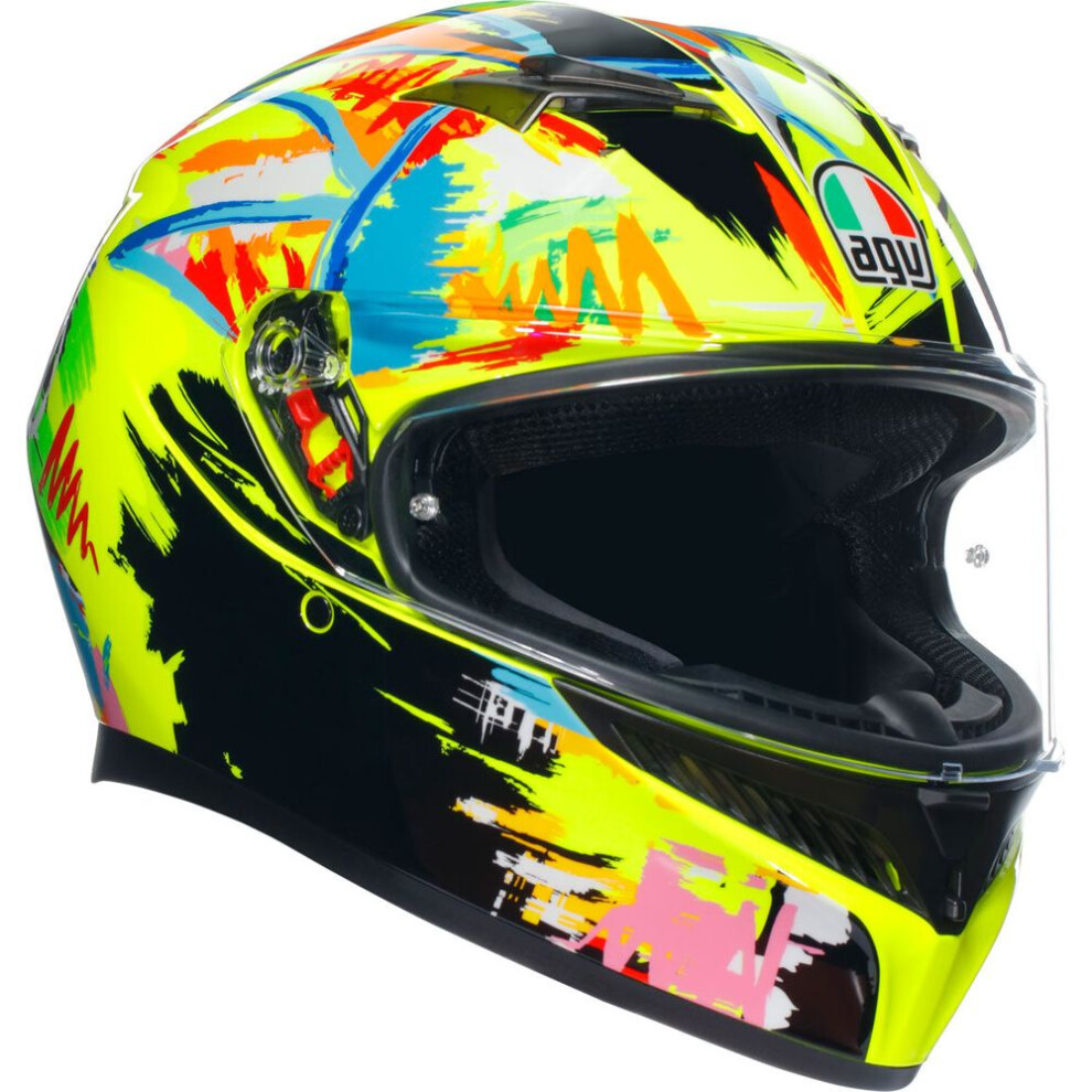 (S) Agv K3 Rossi Winter Test 2019 Ece 22.06 Full Face Helmet Replica 8051019558947