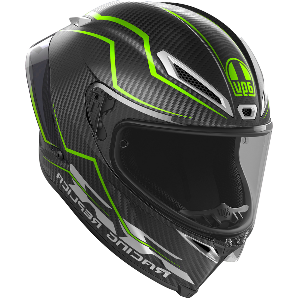 (XL) AGV Pista GP-RR ECE 22.06 Performante Full Face Helmet Carbon / Fluo Green-image-OPC-PFTCF57-NEW