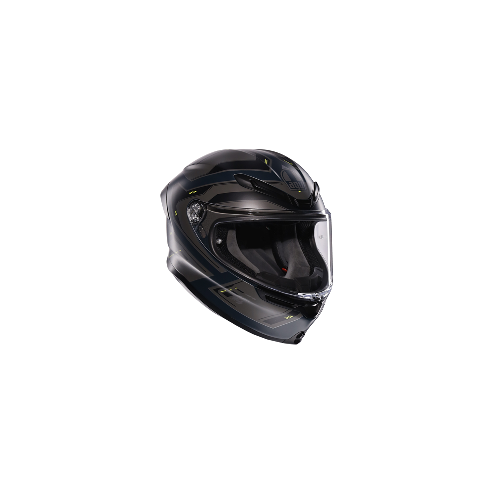(Xs) Agv K6-S Enhance Full Face Helmet Matt Grey / Fluo Yellow Yellow,Grey 8051019743121