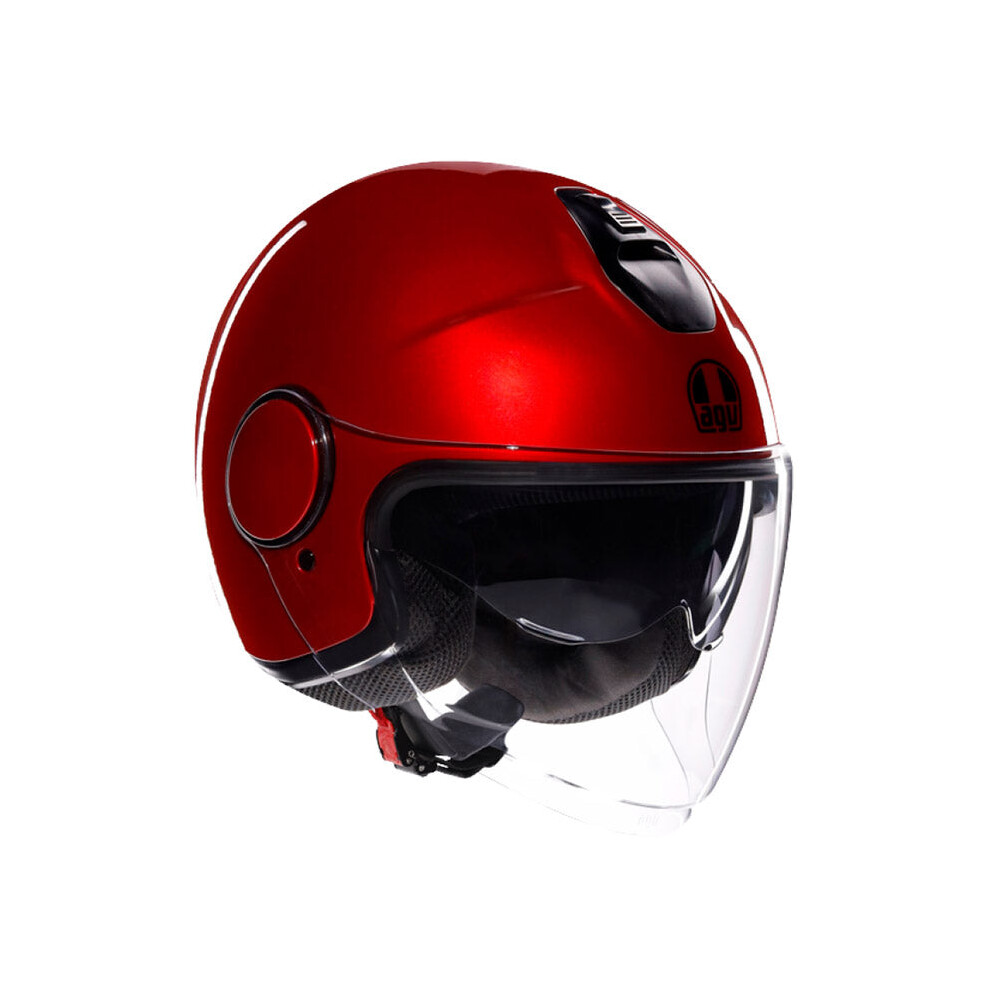 (L) Agv Eteres Solid Open Face Helmet Corsa Red 8051019749413