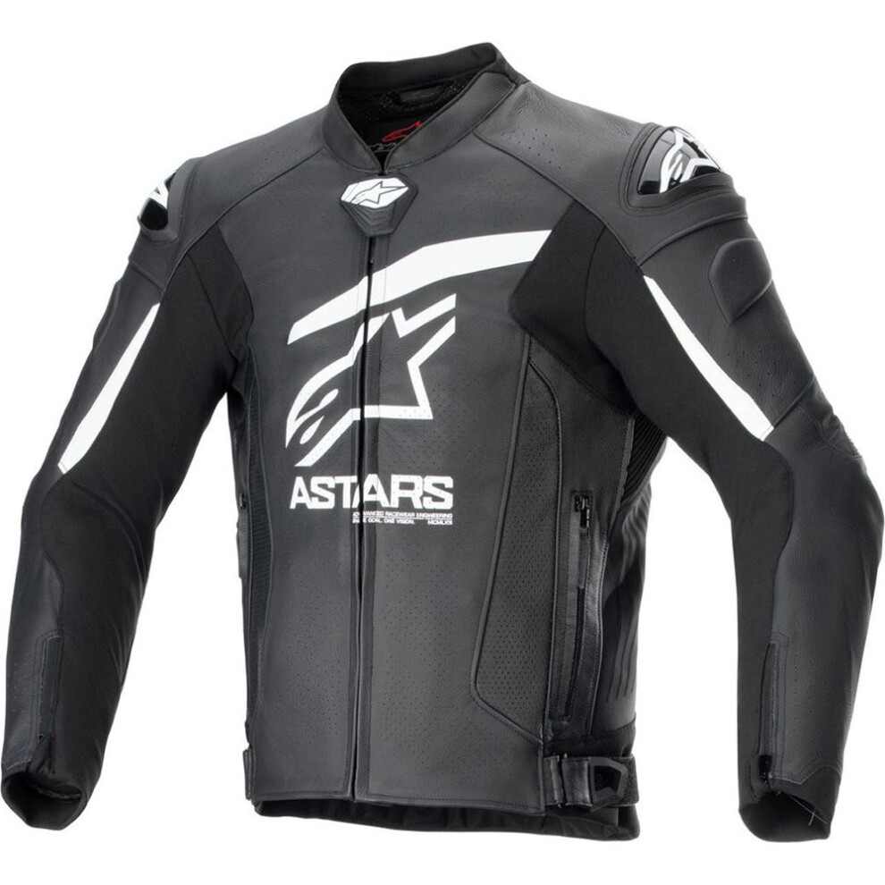 (Eu 60) Alpinestars Gp Plus R V4 Airflow Leather Jacket Black / White White,Black 8059347341736