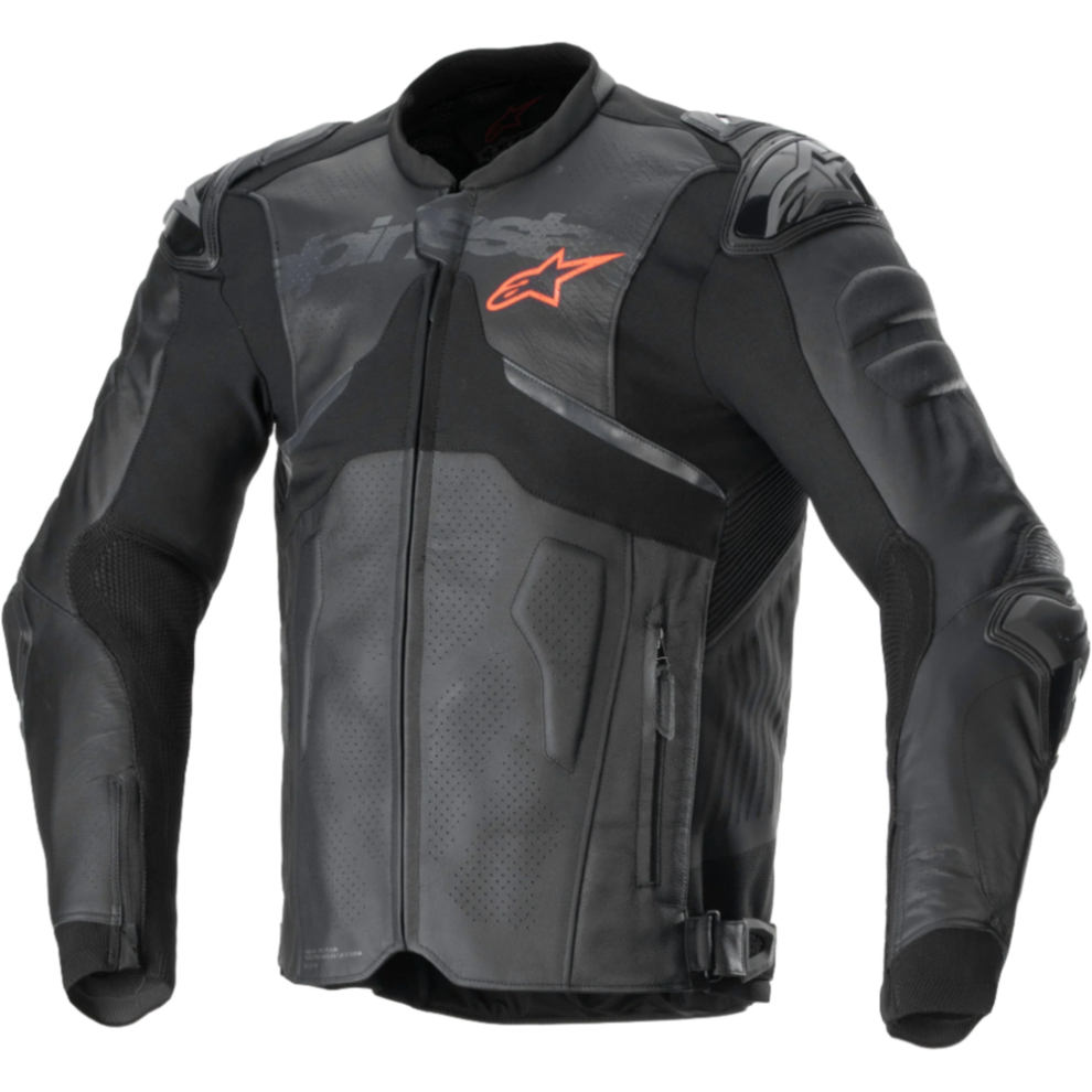 Alpinestars Atem V5 Leather Motorcycle Jacket - Eur 56 - Black, Black - Image 4