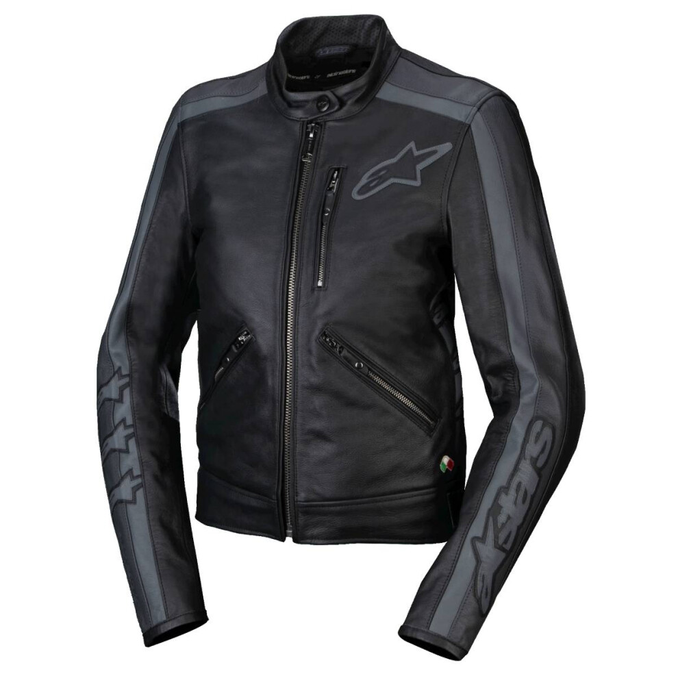 Alpinestars Women's Black Tar Grey 57930 - Stella Dyno Leather Jacket B/Tar /Grey M - Image 4