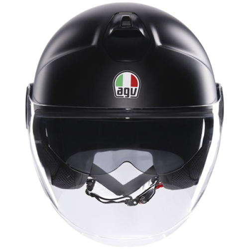 (M) AGV Eteres Solid Open Face Helmet Matt Black 1