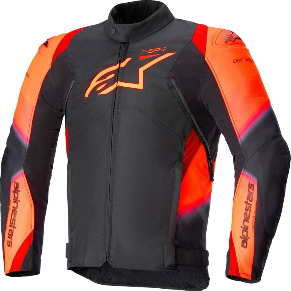 (L) Alpinestars T-Sp 1 V2 Waterproof Jacket Black / Fluo Red Black,Red 8059347263373