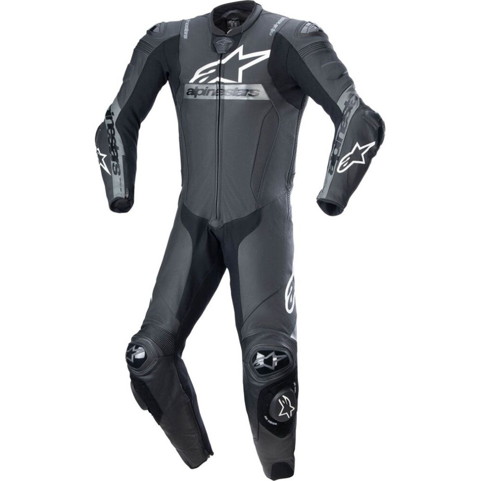 Alpinestars Missile V2 Ward Leather Motorcycle Suit - Eur 52 - Black / Metallic Grey, Black/grey - Image 3