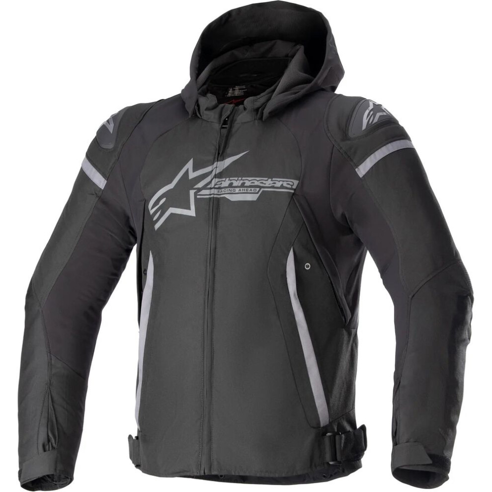 (L) Alpinestars Zaca Waterproof Jacket Black / Dark Grey Black,Grey 8059347086064