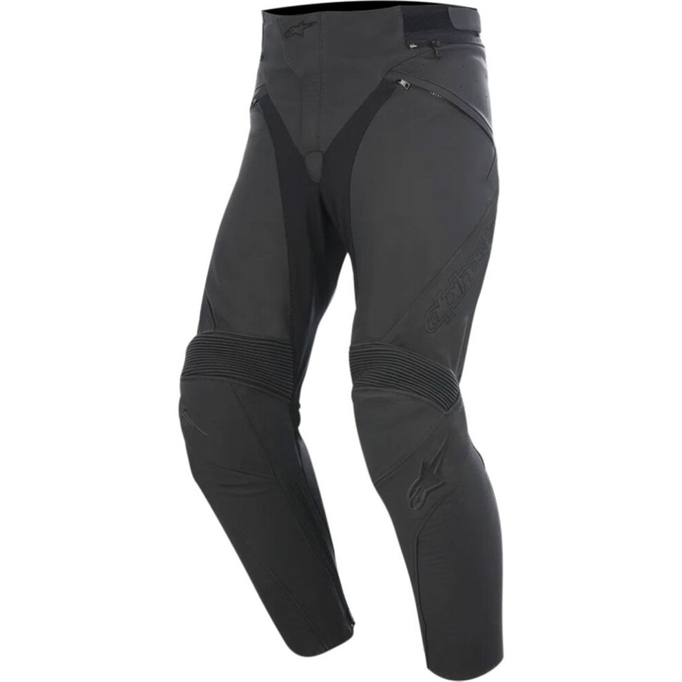 (EU 46) Alpinestars Jagg Riding Leather Trouser Black / Black-image-OPC-PFTCGYZ-NEW