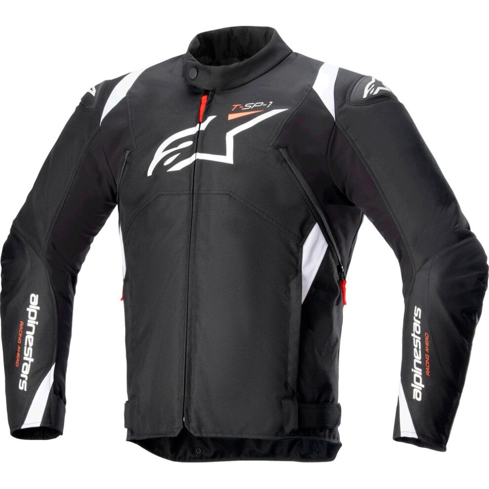 Alpinestars T-SP-1 V2 Waterproof Motorcycle Jacket - Large - Black / White, Black/white - Image 4