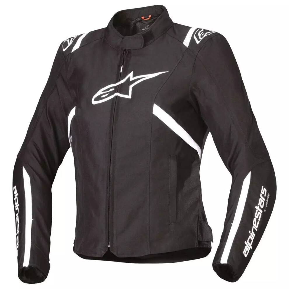 Alpinestars Women's White,Black (L) Stella T Sps V2 Waterproof Textile Jacket Black / White