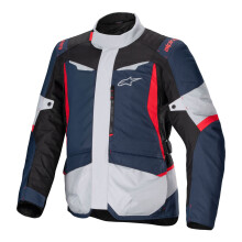 (L) Alpinestars ST-1 Waterproof Textile Jacket Dark Blue / Black / Bright Red
