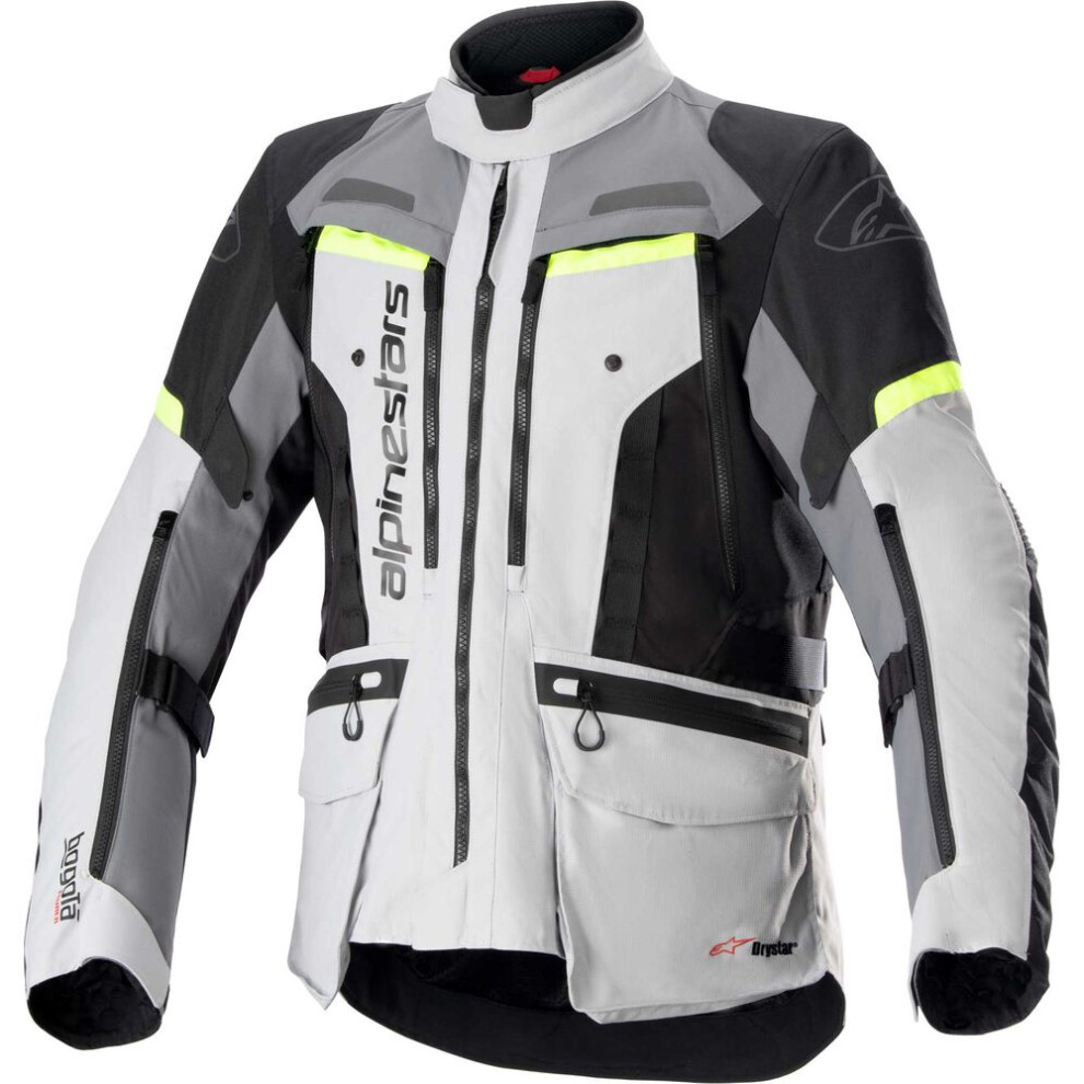 (Xxl) Alpinestars Bogota Pro Drystar Jacket Ice Grey / Dark Grey / Fluo Yellow Yellow,Grey 8059347096582