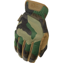(XL) Mechanix Wear Fast Fit Tactical Leather Gloves Brown / Green Camo