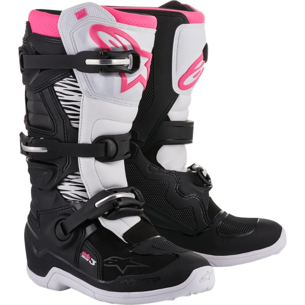 (Eu 40) Alpinestars Stella Tech 3 Ladies Boots Black / White / Pink White,Black 8021506925484