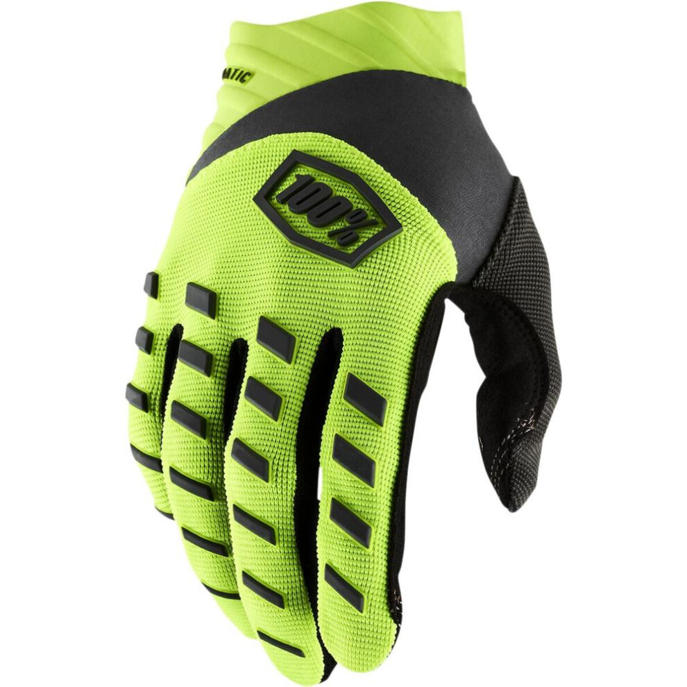 (Xl) 100% Airmatic Gloves Black / Fluo Yellow Black,Yellow 841269183574