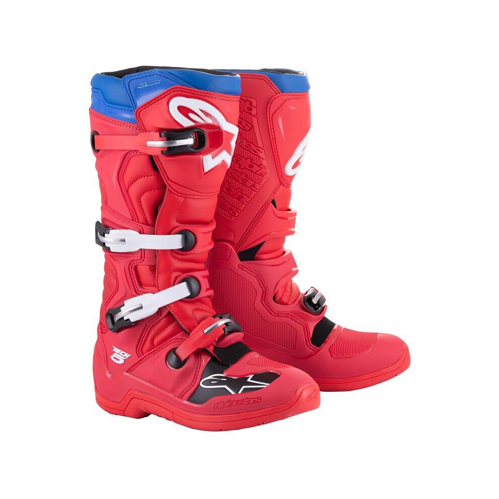(EU 40.5) Alpinestars Tech 5 Boots Red / Blue-image-OPC-PFTCJGT-NEW