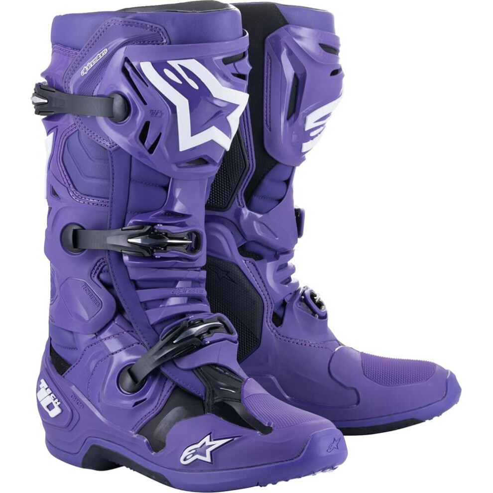 (Eu 45.5) Alpinestars Tech 10 Boots Purple / Black 8059347198507