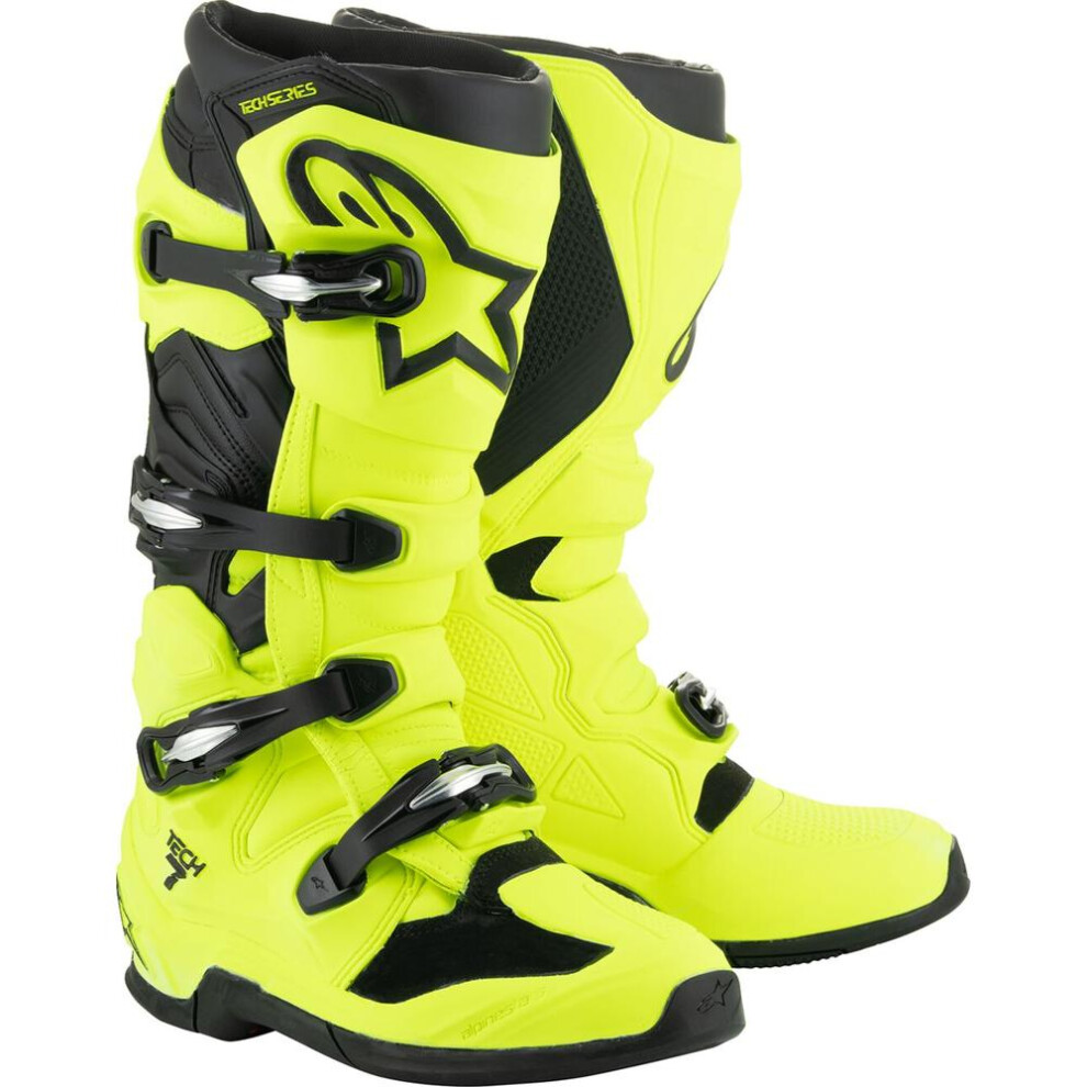 (Eu 43) Alpinestars Tech 7 Boots Fluo Yellow / Black Black,Yellow 8059347390758