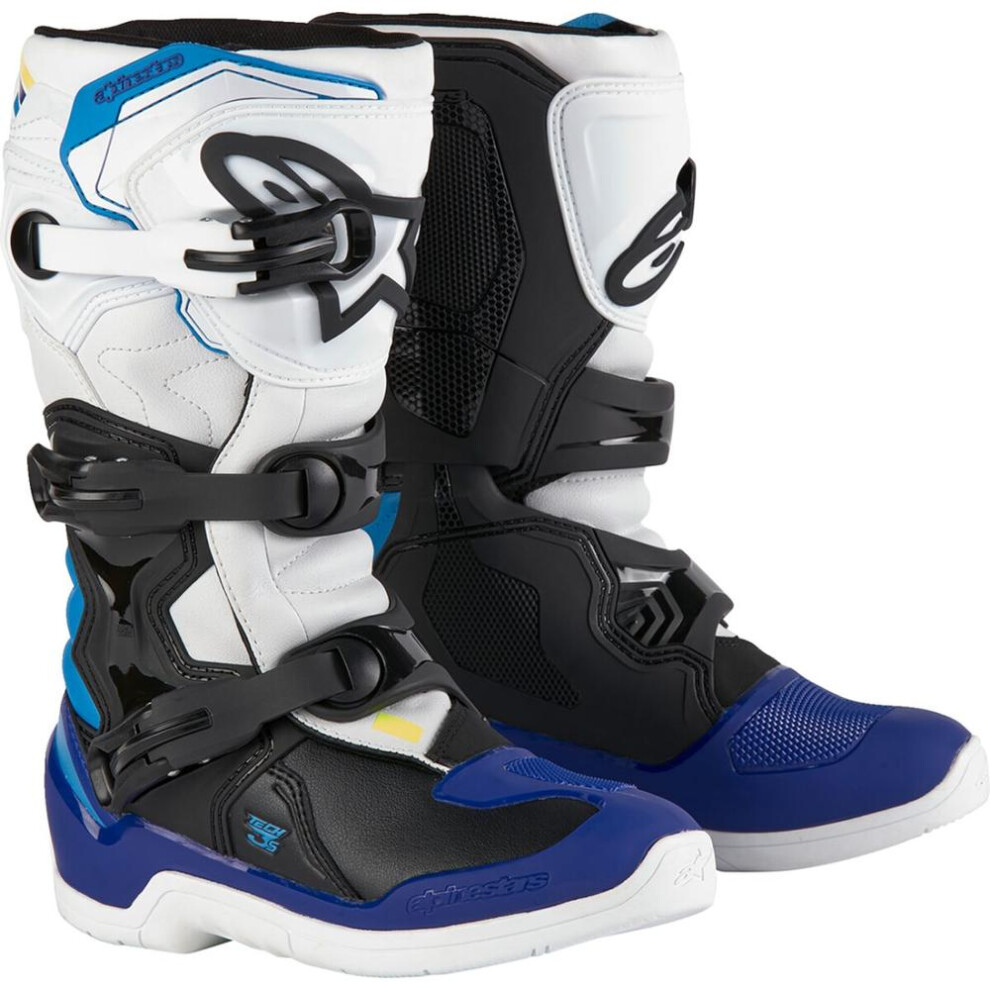 (Eu 42) Alpinestars Tech 3S Youth Boots White / Black / Blue Blue,White,Black 8059347259741