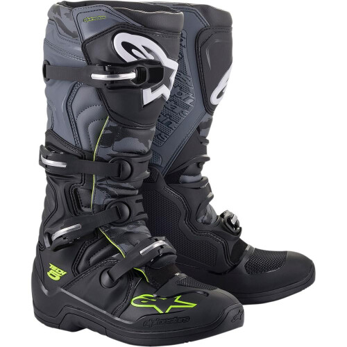 (EU 44.5) Alpinestars Tech 5 Boots Black / Grey / Fluo Yellow
