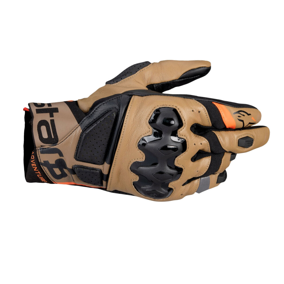 (M) Alpinestars Belize V3 Drystar Leather Gloves Black / Gobi / Brown Sand Black,Brown 8059347443966