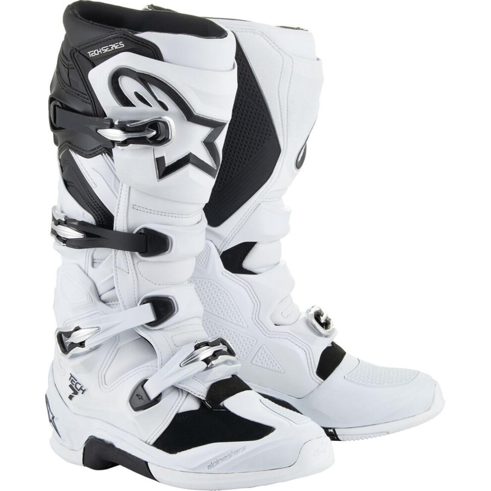 (Eu 42) Alpinestars Tech 7 Boots White / Black White,Black 8059347442150