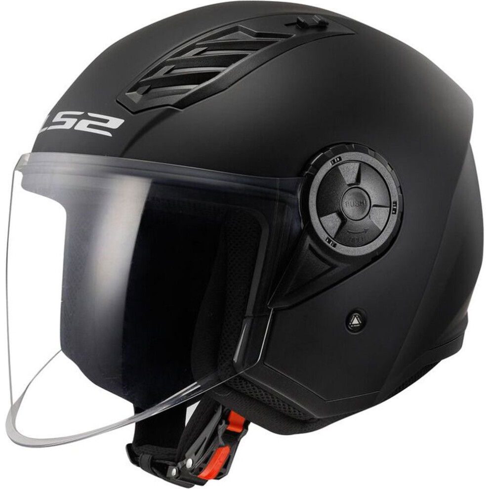 (Xxl) Ls2 Of616 Airflow 2 Ece 22.06 Open Face Helmet Solid Matt Black 6942141743665