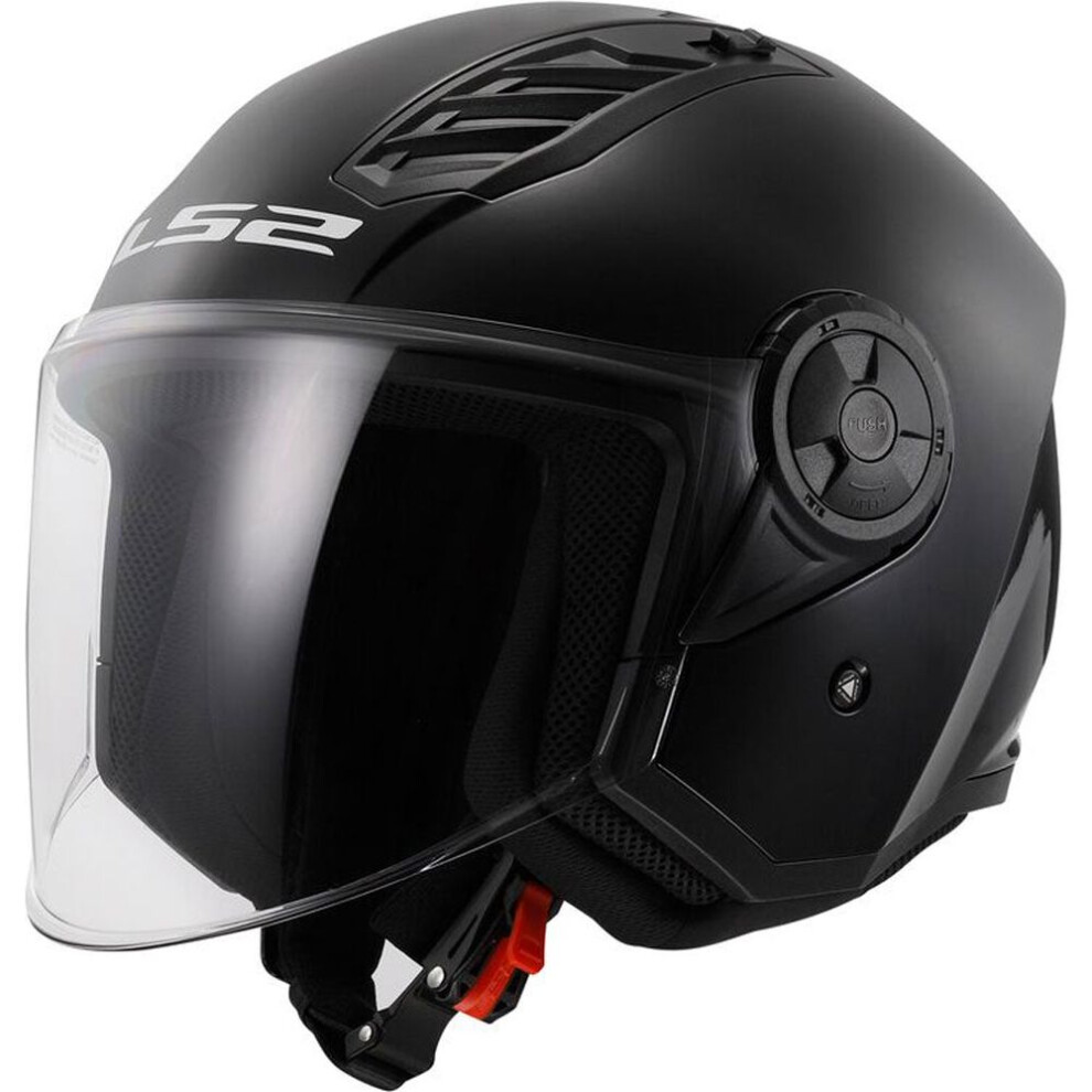 (Xs) Ls2 Of616 Airflow 2 Ece 22.06 Open Face Helmet Gloss Black 6942141743689